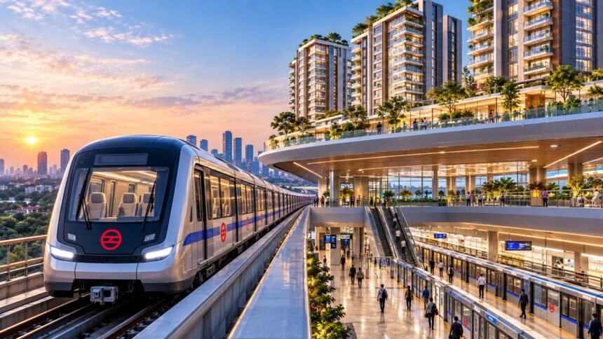 delhi-metro-premium-coaches-residential-towers-manohar-lal