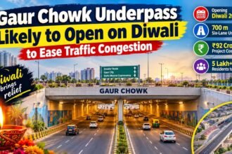 gaur-chowk-underpass-likely-to-open-on-diwali-greater-noida